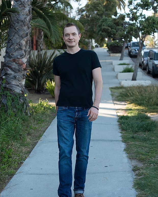 John Bush, social skills coach, on a San Diego street