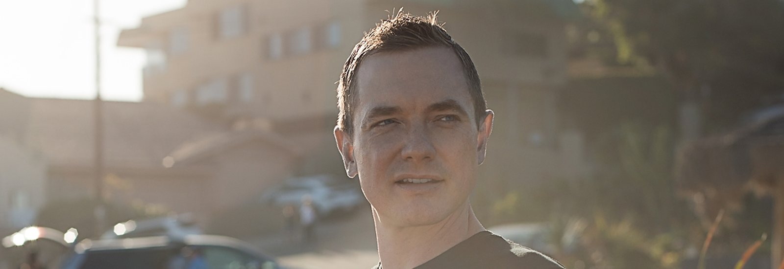 John Bush, social skills coach, near the San Diego coast